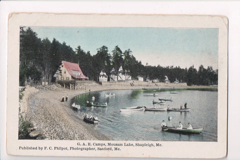 ME, Shapleigh - Mousam Lake, G A R Camps, F C Philpot - R00478