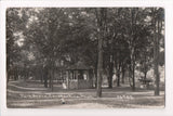 MI, CONSTANTINE - Park Scene, canon - C R Childs RPPC - CP0272