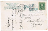 MI, Detroit - Peoples State Bank, Penobscot building postcard - F03181