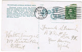 MI, Detroit - Woodward Avenue and Whitney building postcard - F03184