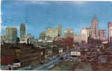 MI, Detroit - Skyline view, Gulf, Shenley and a few other signs - MI0026