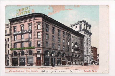 MI, Detroit - Temple Theatre, Vaudeville, Elks Temple - z17005 **DAMAGED / AS IS