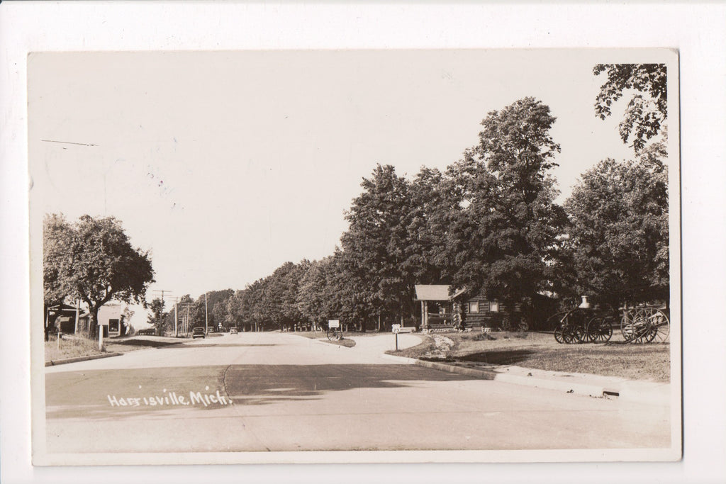 MI, Harrisville - Street scene, Fire Pump (ONLY Digital Copy Avail) - B06090