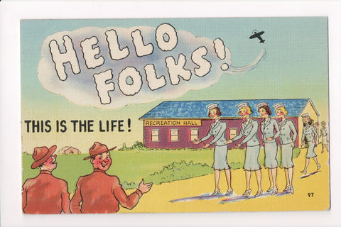 MISC - Military Comic Humor - HELLO FOLKS This is the Life - JJ0668