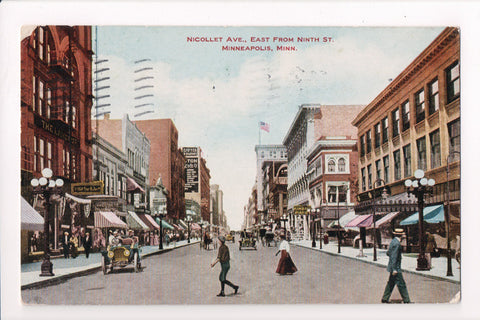 MN, Minneapolis - Nicollet Ave, east from 9th St - D05080