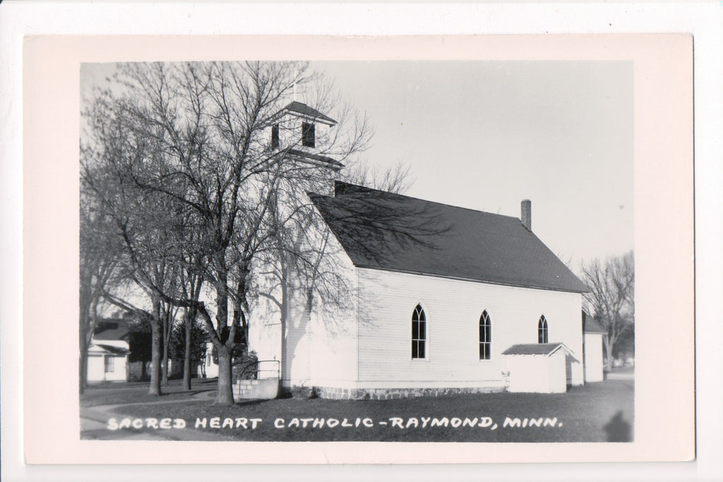 MN, RAYMOND - Sacred Heart Catholic Church - RPPC - E04144