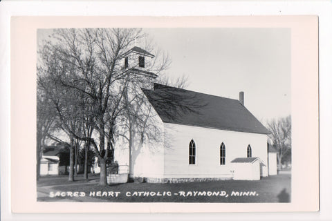 MN, Raymond - Sacred Heart Catholic Church - RPPC - E04144