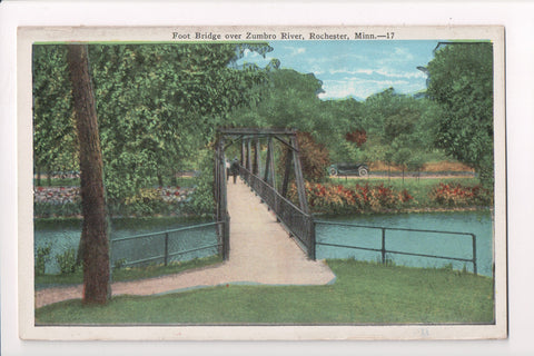MN, Rochester - Foot Bridge over Zumbro River - C17425