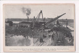 MO, Butler? - Dredge Cutting through Missouri Pacific RR @1908 - B04202