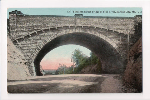 MO, Kansas City - Fifteenth Street Bridge, Blue River - E04089