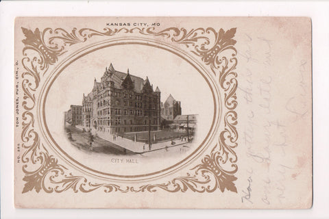 MO, Kansas City - City Hall inset, Tom Jones Publ @1905 postcard - F03249