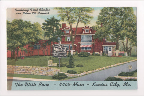 MO, Kansas City - Wishbone Restaurant postcard - G17027