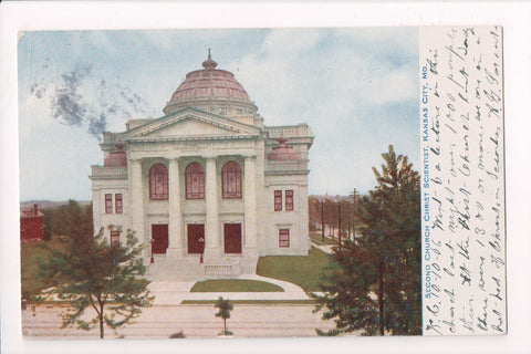 MO, Kansas City - Second Church Christ Scientist postcard - cr0402