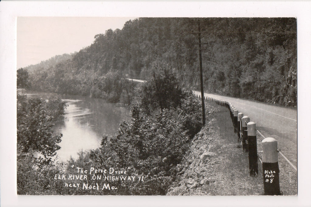 MO, Noel - Prize Drive, Elk River, Highway 71 - @1950 RPPC - w02411