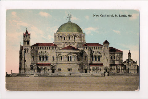 MO, St Louis - New Cathedral - @1912 vintage postcard - F03250