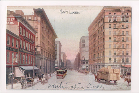 MO, St Louis - Washington Ave - H Niemann, Priesters Restaurant signs - w01303