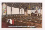 MS, Biloxi - Church of the Redeemer - postcard of the interior - J04145