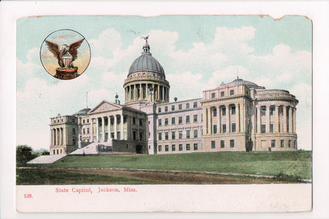 MS, Jackson - State Capitol - @1908 postcard - I04100