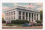 MS, Meridian - City Hall - @1943 postcard - JJ0724
