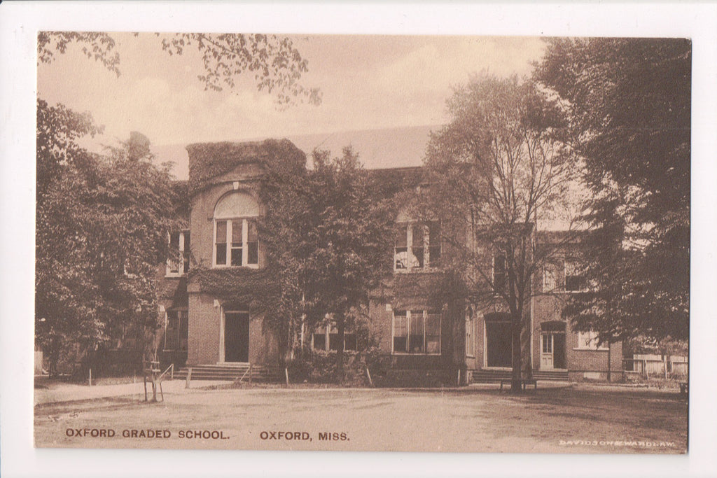 MS, Oxford - Oxford Graded School, Davidson and Wardlaw postcard - E10231