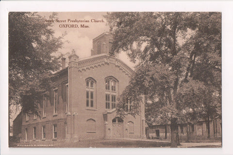 MS, Oxford - South Street Presbyterian Church postcard - E10259