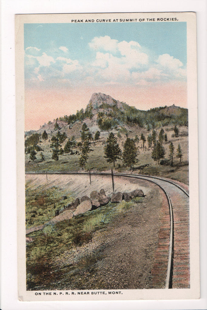 MT, Butler - Peak and curve at summit on NPRR - 405131