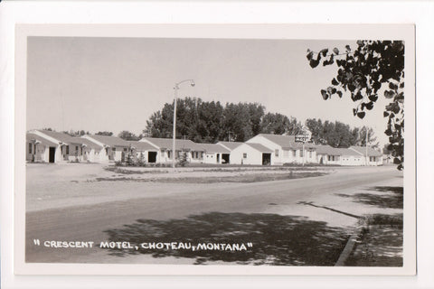MT, Choteau - Crescent Motel - RPPC postcard - 405290