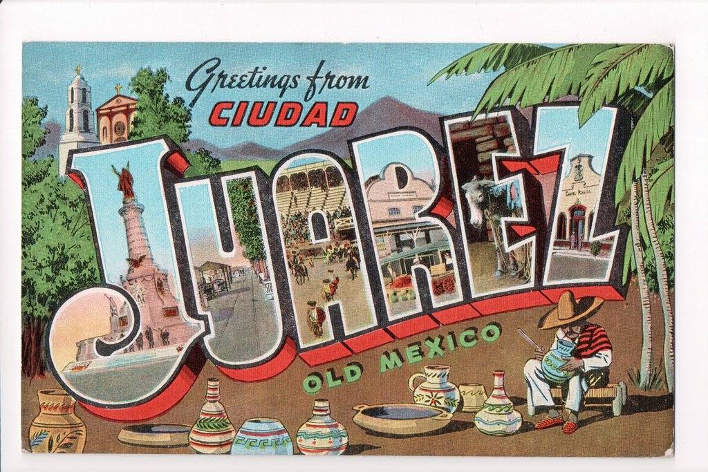 Foreign postcard - JUAREZ, Mexico- Large Letter postcard - C08596