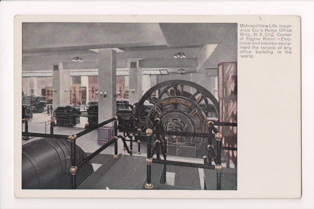 NY, NEW YORK CITY - Metropolitan Life Insurance - complimentary postcard - D1746