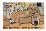 MISC - Military Comic - Officers chatting over service man in bed - JJ0692