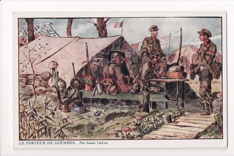 MISC - Military Comic - Le Porteur de Gourdes - Thiriar postcard - w02213