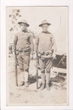 MISC - Military Men in uniform - gun, scabbard, WWI - RPPC - cr0110