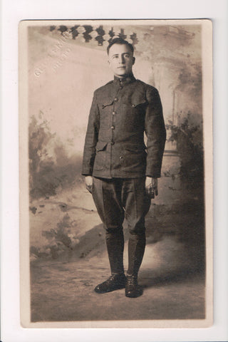 MISC - Military Man in uniform, Geo Lemire Photo - RPPC - cr0298