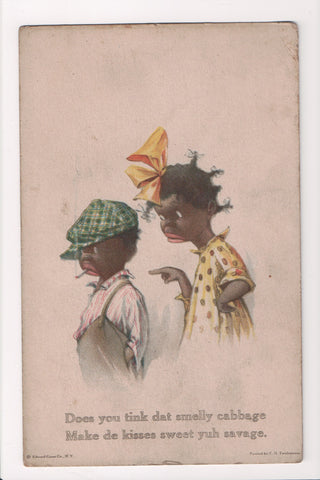 Black Americana - Vintage African American postcard (original SOLD) - B17171