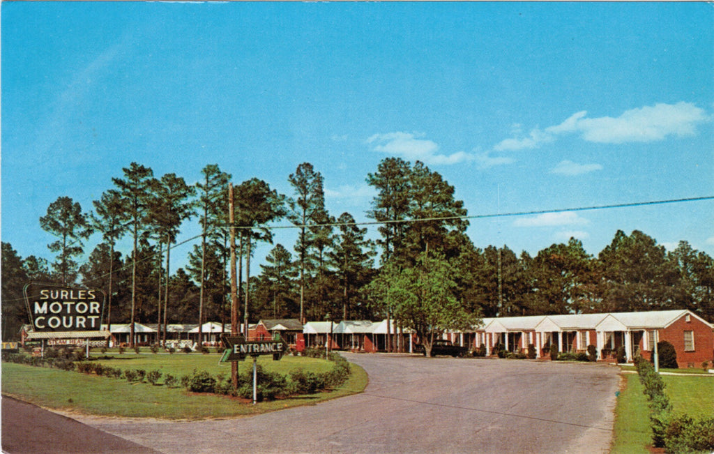 NC, Fayetteville - Surles Motor Court postcard - B08175
