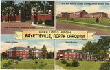 NC, Fayetteville - Greetings from with 4 views - B08177