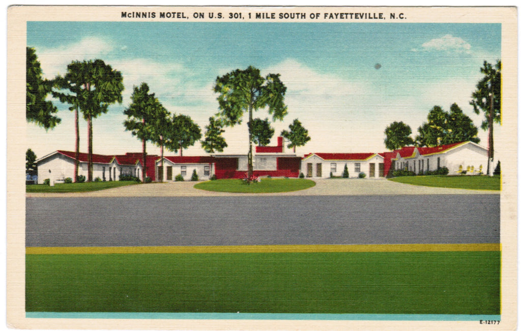 NC, Fayetteville - McInnis Motel on US 301 - B08179