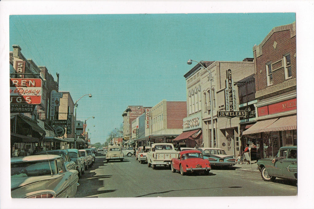 NC, Greenville - Evans Street with signs - A06706