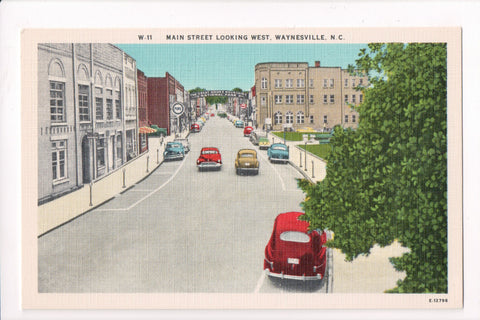 NC, Waynesville - Main Street postcard - Q-0090