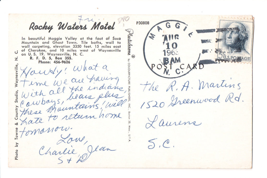 pm DPO - NC, Maggie - 1963 cancel - Helbock S/I #1 - B17108