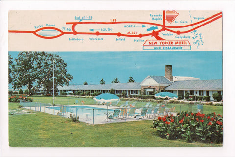 NC, Weldon - New Yorker Motel, Restaurant postcard - Q-0191