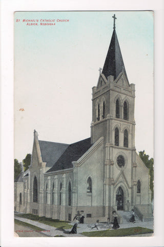 NE, Albion - St Michaels Catholic Church, close up - E04087