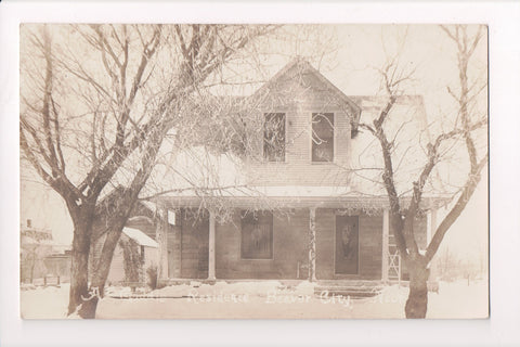 NE, Beaver City - A Gaddis Residence in winter - RPPC - R00326
