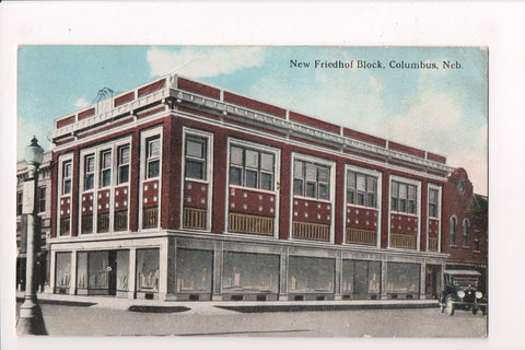 NE, Columbus - New Friedhof Block - @1922 postcard - NL0213