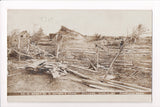 NE, FAIRFIELD - Cyclone aftermath of A Corbin residence in 1908 - RPPC - C17196