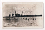 NE, KEARNEY - Kearney Lake - diving platform or pier - 1922 RPPC - A06876