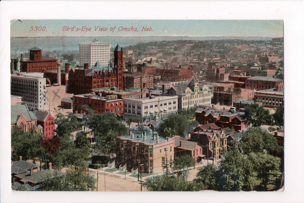 NE, Omaha - Bird Eye View of city from about 1913 - 500041