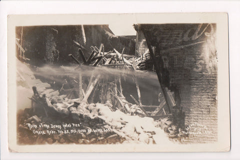NE, OMAHA - Dewey Hotel Fire Ruins February 28, 1912 (original SOLD) C17747