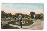NE, Omaha - Hanscom Park, lady - J F McLaughlin - CP0136