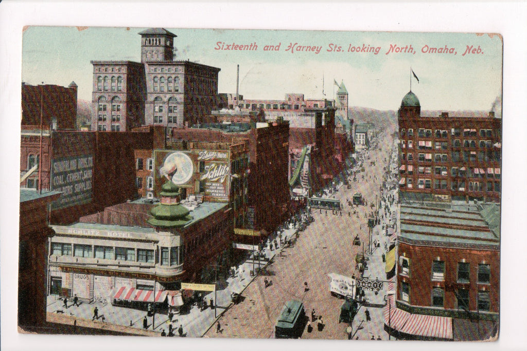 NE, Omaha - Sixteenth and Harney Streets, Schlitz Hotel - NE0012